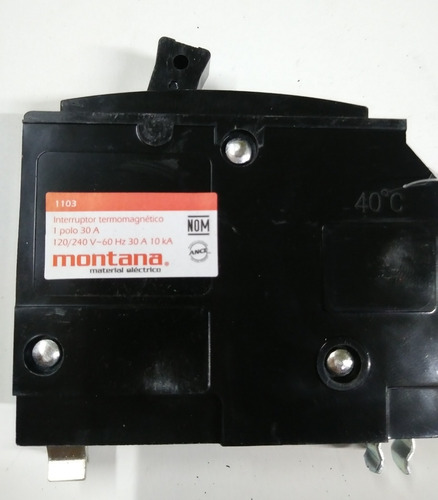Pastilla Interruptor Termomagnético Montana De 15 A 50 Amp | MercadoLibre
