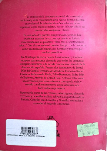 Atraídos Por La Nueva España, Luis González Y González (Usado)