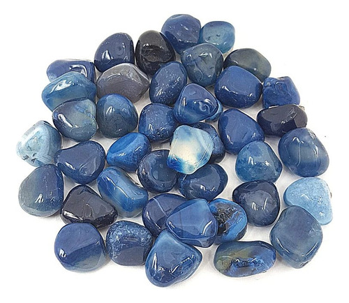 Cuarzo Cornalina Azul Agata Rolada Pulida 1 Kilo