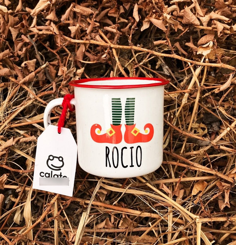 Imagen 9 de 10 de 6 Tazas Peltre Regalo Navidad - Diseños Navideños