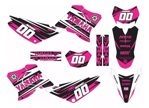 Adesivos Moto Cross Trilha Xtz 125 20mm Personalizada Lm250