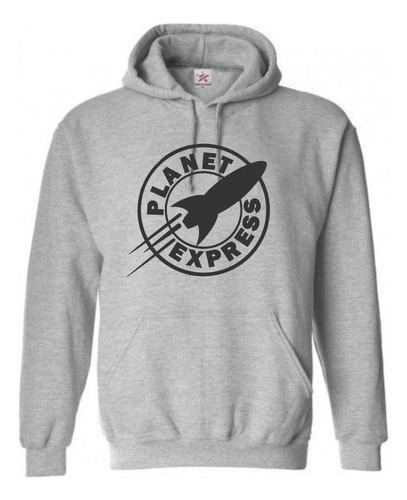 Sudadera Planet Express Envios Cohete Con Gorro Unisex