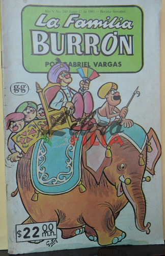 Cómic La Familia Burrón No. 249 (1983) Segunda Época, Ed Gyg