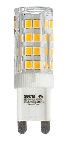 Lampara Led Bi-pin 4w Sica  Luz Calida  220v G9 