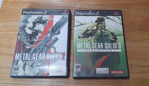 Metal Gear 3 Subsistence Y Metal Gear 2 Ps2 Originales (Usado)