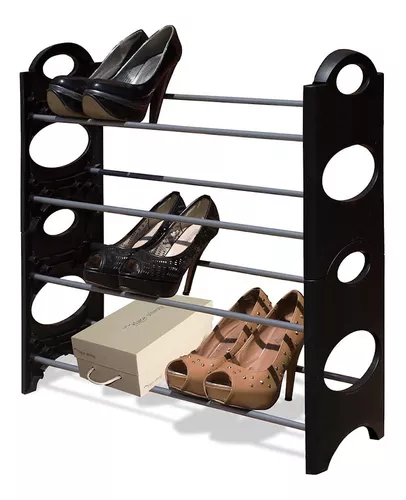 BESPORTBLE 1 zapatero de metal, armarios de almacenamiento de plástico,  soportes de estante de metal pequeño, soporte para zapatos de puerta,  soporte