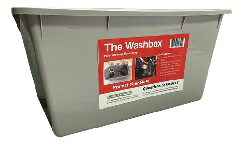 The Washbox - Bandeja De Limpieza De Brochas Y Rodillos P...