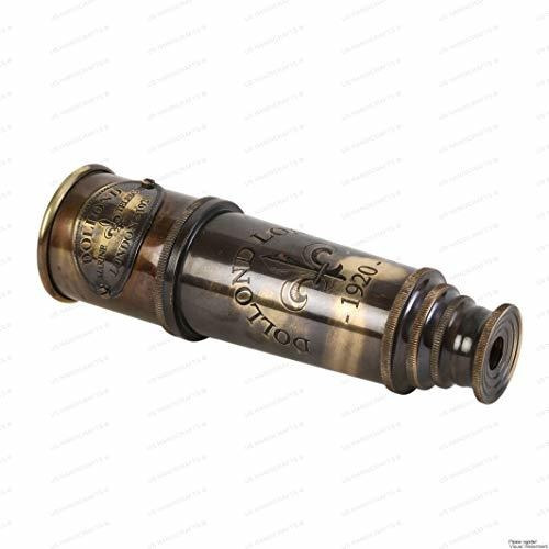 Imagen 2 de 5 de Telescopio Pirata De Coleccion Londres 1920 Laton Macizo