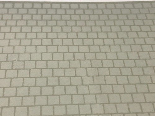 Imagen 8 de 9 de Nico 2 Planchas Adoquin Cuadrado 26cm X 12cms H0 (pyp 05)