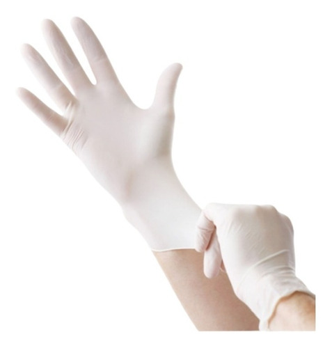 Guantes Látex Examinación Descartables Caja X 100 Un