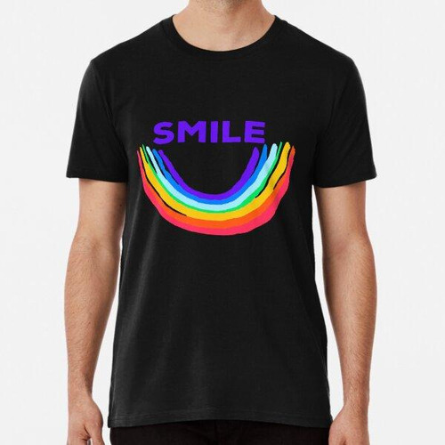 Remera Diseño Colorido Del Arco Iris De La Sonrisa Algodon P