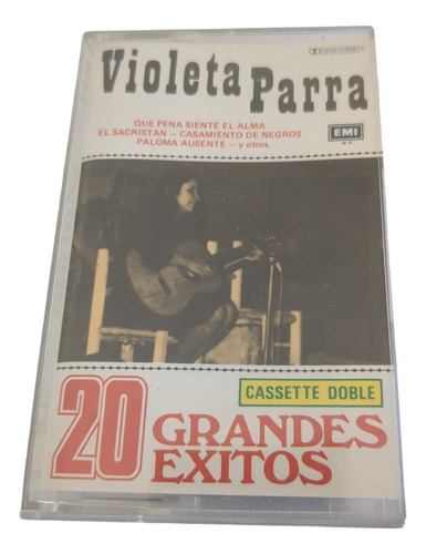 Cassette Violeta Parra 20 Grandes Exitos Nuevo  Supercultura