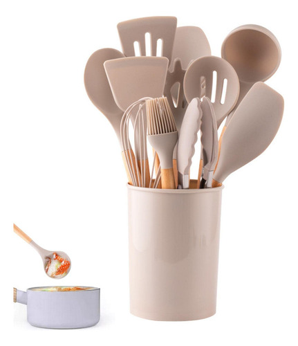 Cocina, Cocina De Silicona Antiadherente Con Mango De