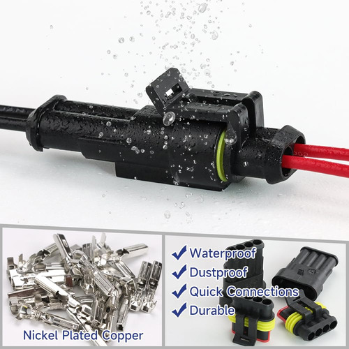 355 Piezas De Conectores De Cable Automotrices Impermeables