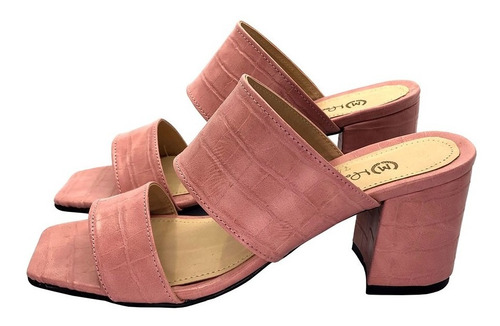Zapatilla Tacon Dama 2 Tiras Bicolor 336a
