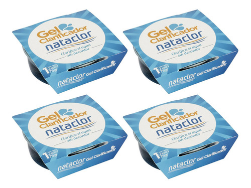 Imagen 1 de 5 de Gel Clarificador Nataclor 75grs X 4 Unid Potencia Tu Filtro