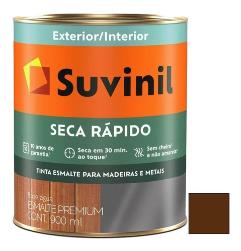 Pintura Esmalte Suvinil 1l Tabaco Base Agua Triple Accion 