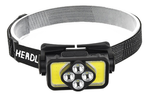 Linterna Frontal Led, Lámpara Frontal 4 Cuentas Led