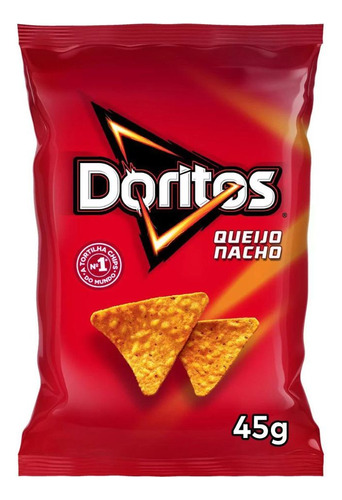 Doritos Queijo Nacho Elma Chips Pequeno Kit 10 Pacotes