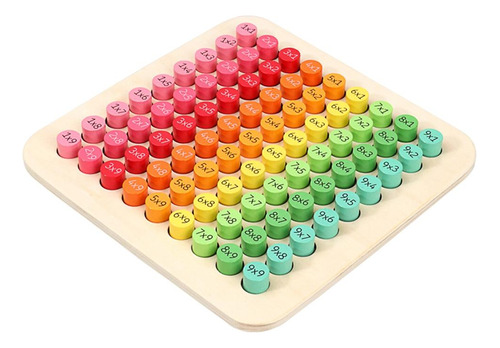 Juego De Mesa De Madera De Multiplicación Y Matemáticas,