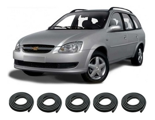 Burletes Chevrolet Corsa Wagon 2011 Kit 5 - Ptas + Baul