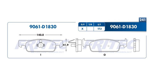 =spc75y5z Balata Delantera Renault Logan 15-18
