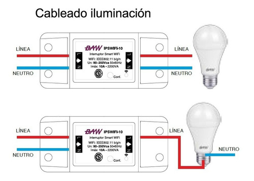 Interruptor Inteligente Wifi Baw Ipswifi-10 App Smartlife