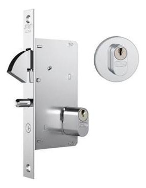 Fechadura Stam 950 Roseta Inox Porta De Correr