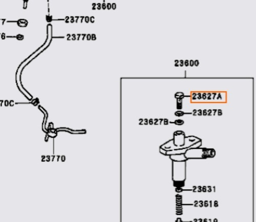 Tornillo De Inyectores De Toyota Dyna Coaster