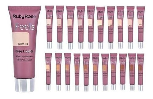 Ruby Rose Feels Base Líquida 29ml Hb-8053 Mousse Aveludado