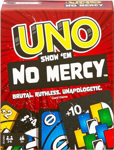 Mattel Games Uno Show ?em No Mercy Juego De Cartas Para Niñ