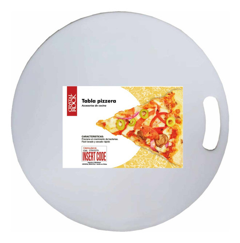 Tabla De Pizza Plastico/nylon Crystal Rock 38cm