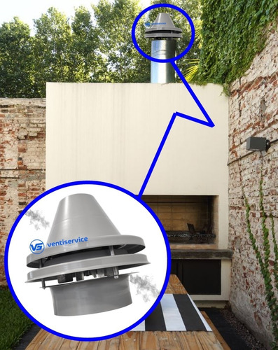 Extractor Para Parrilla Ø 8 I 20 Cm Potenciado Envio Gratis