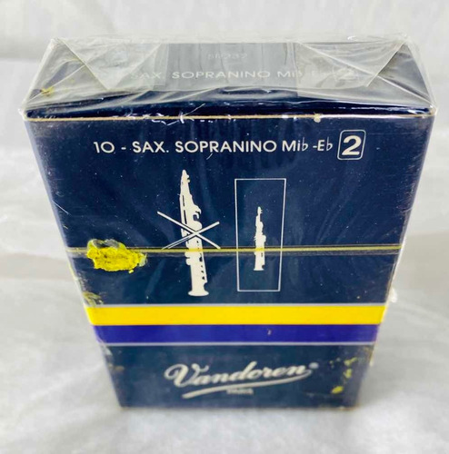 Palheta Vandoren Sax Sopranino Mib-eb N° 2 C/ 10 Unidades