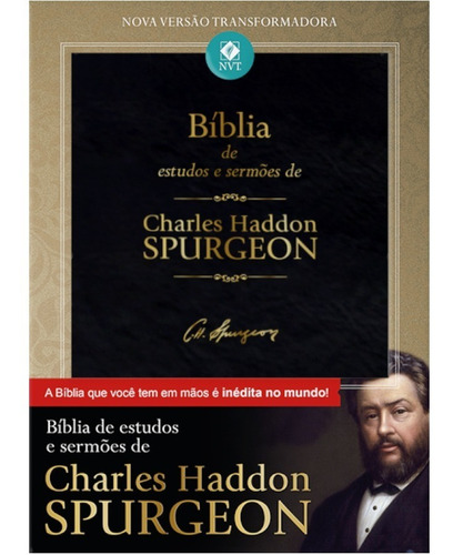 Bíblia De Estudo Charles H. Spurgeon  Letra Grande Nvt