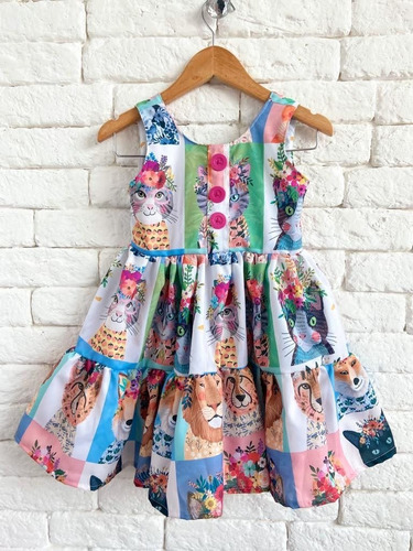 Imagem 4 de 4 de Vestido Infantil Verão Rodado Menina Mini Diva Princesa