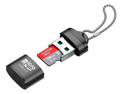 Mini Leitor De Cartão Micro Sd / M2 Adaptador Usb Pendrive