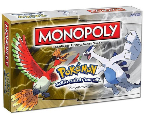 Monopoly Jogo De Tabuleiro Pokémon Johto Edition