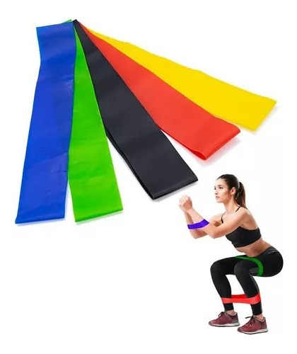 2 Set D 5 Bandas Ligas De Resistencia Piernas Ejercicio Yoga