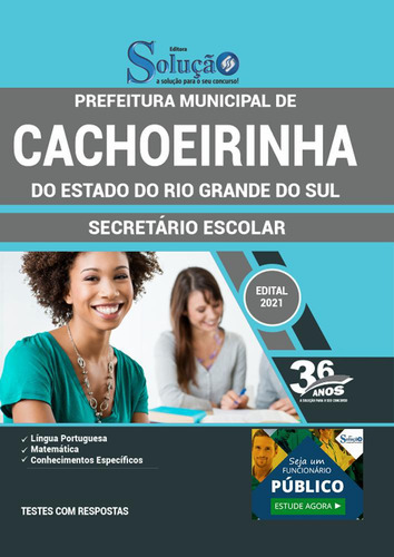 Apostila Prefeitura Cachoeirinha Rs - Secretário De Escola