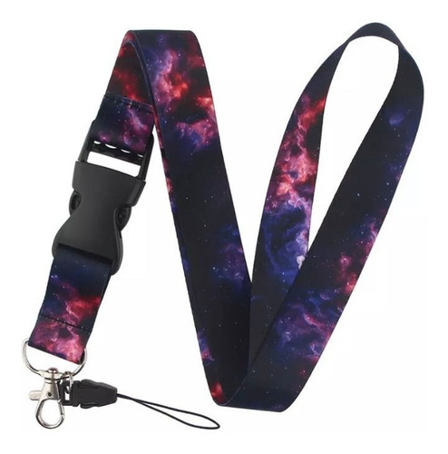 Lanyard - Cinta Colgante Galáctica Portacredencial Nebulosa 