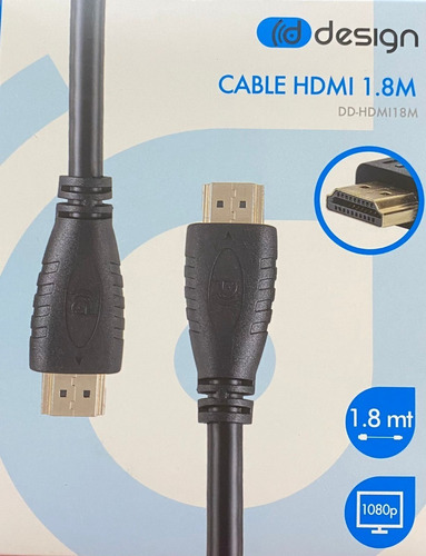 Imagen 1 de 2 de Cable Hdmi 1.8 M Dd-hdmi18m Nuevo Y Sellado