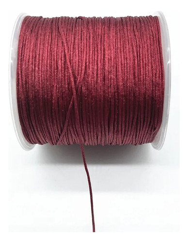 Rollo Hilo Chino 0.8mm Insumo De Bisutería Todo Los Colores Tinto