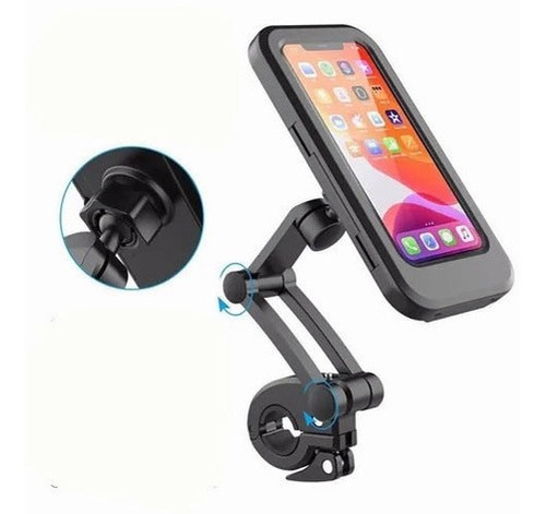 Soporte Teléfono Móvil Gps 6.4 Motocicleta 360º Funda Imperm