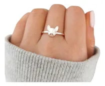 Comprar Anillo Perro Bulldog Plata 925 Mascota Bulldog Frances