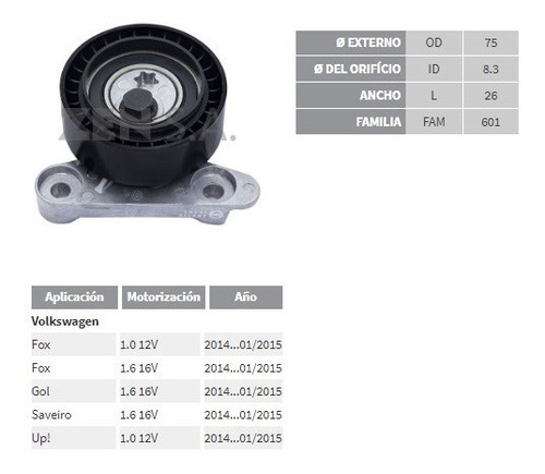 Tensor Correa Alternador Vw Up