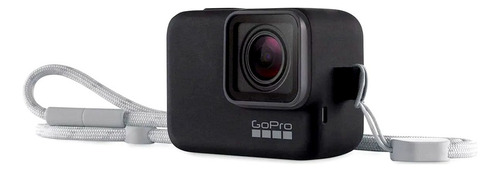 Capa Silicone Sleeve + Cordão Para Gopro 5/6/7 Cor Preto