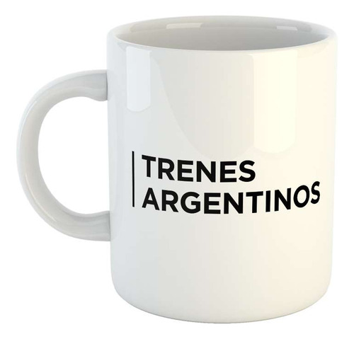 Taza Ceramica Trenes Argentinos Logo Simple