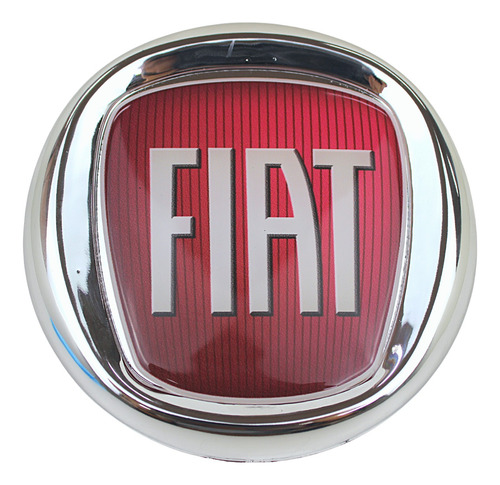 Emblema Da Grade Dianteira Vermelho Fiat Argo Cronos Ducato 