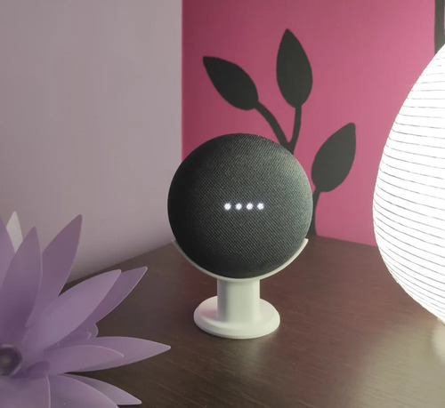 Soporte Vertical Pedestal Google Nest Mini Blanco Impreso 3d